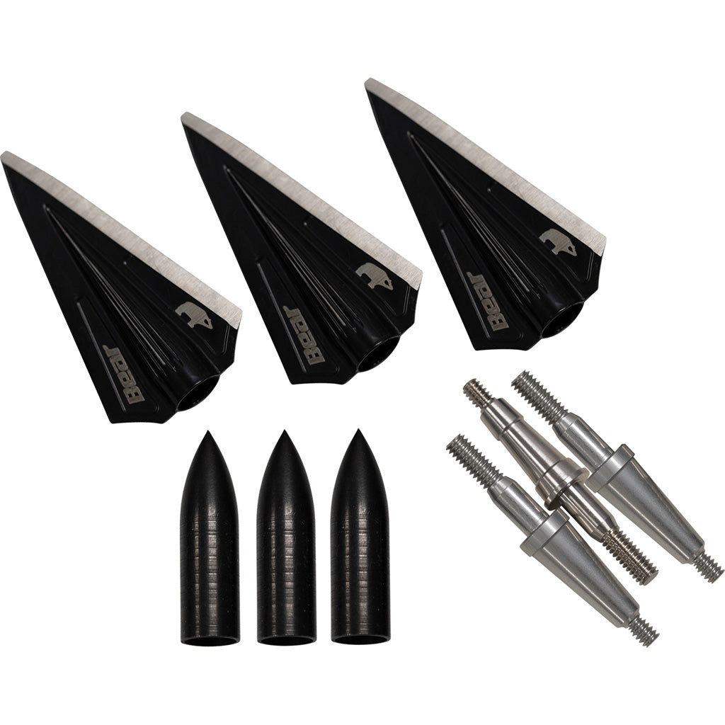 Bear Bear Razor Head Vws Single Bevel Broadhead Kit 150-250 Gr. 3 pk. - Broadheads - DropShot Archery