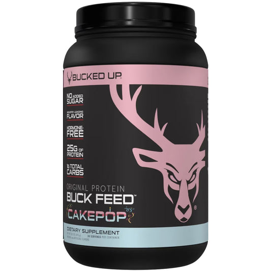 Bucked Up Buck Feed Protein Cake Pop 30 Serving Tub