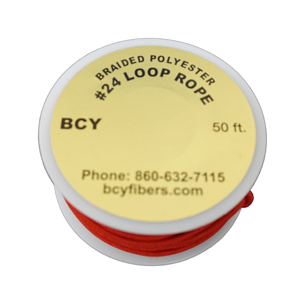 Bcy Bcy 24 D-loop Material Red 50 Ft. - Archery & Outdoor Gear - DropShot Archery