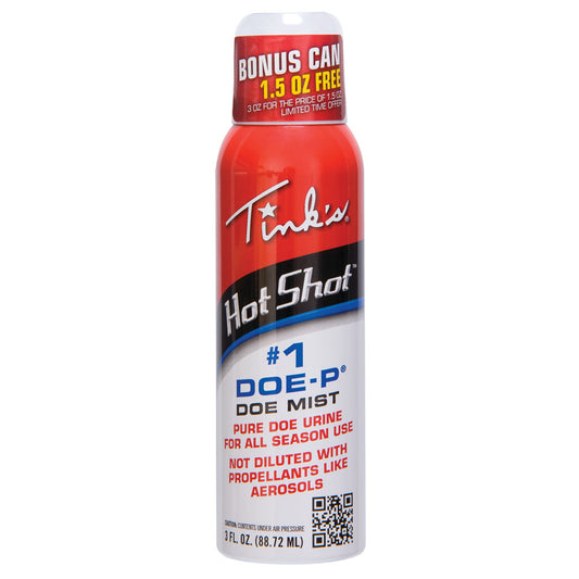 Tinks Tinks Hot Shot #1 Doe-p Non-estrous Mist 3 Oz. - Archery & Outdoor Gear - DropShot Archery