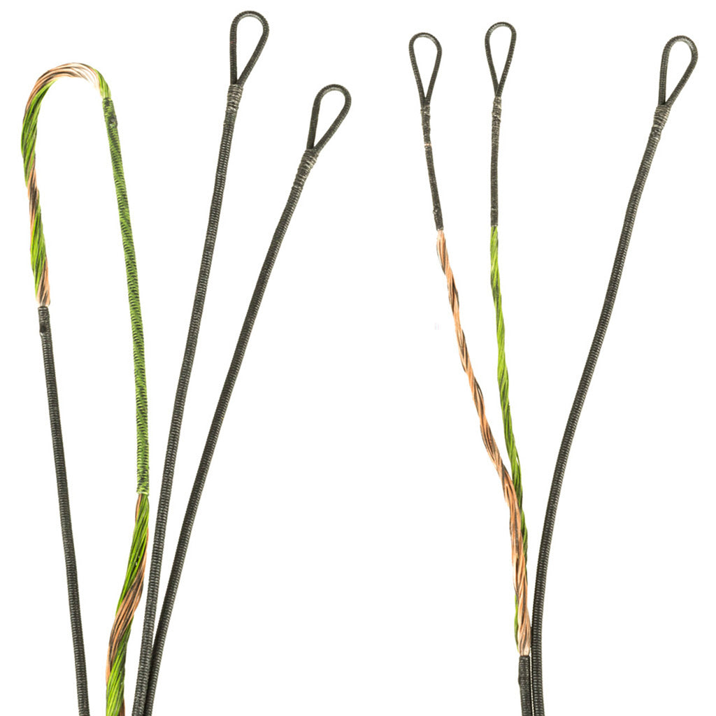 First String Firststring Premium String Kit Green/ Brown Pse Brute X - Outdoor Gear - DropShot Archery