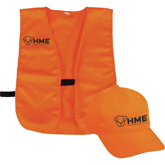 HME Hme Orange Vest & Hat Combo One Size - Archery & Outdoor Gear - DropShot Archery