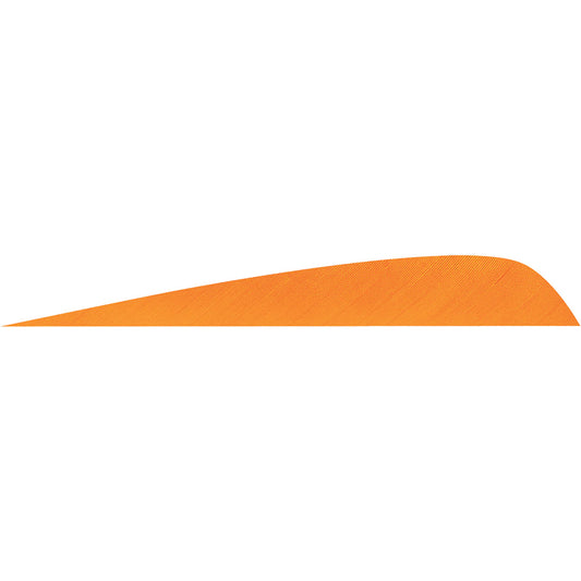 Gateway Gateway Parabolic Feathers Flo Orange 4 In. Rw 50 pk. - Outdoor Gear - DropShot Archery