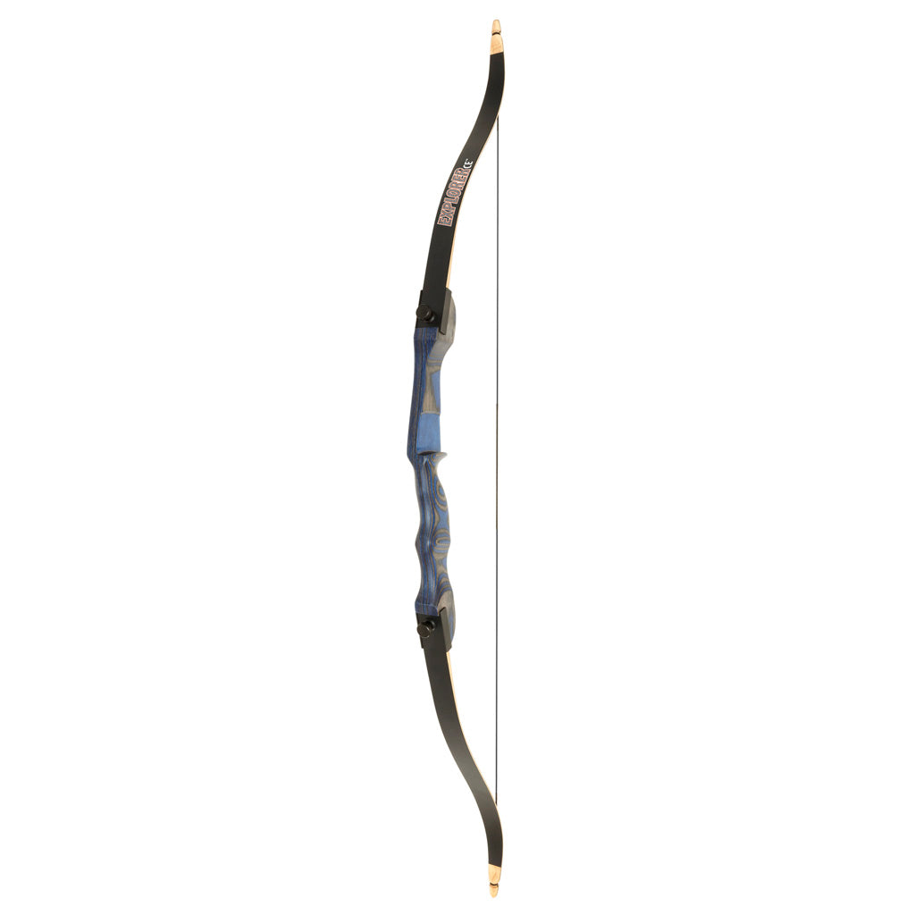 October Mountain October Mountain Explorer CE Recurve Bow Blue 54 in. 20 lbs. LH - Imported Draft - DropShot Archery