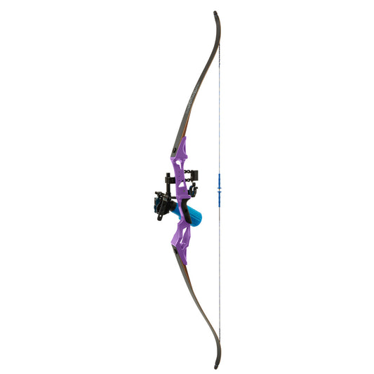 Fin-Finder Fin Finder Bank Runner Bowfishing Recurve Package With Winch Pro Bowfishing Reel Purple 35 LBS. RH - Outdoor Gear - DropShot Archery