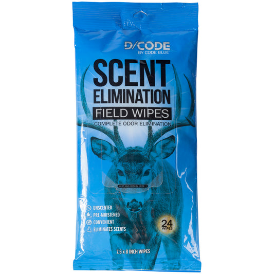 Code Blue Code Blue D-Code Odor Eliminator Field Wipes - Archery & Outdoor Gear - DropShot Archery