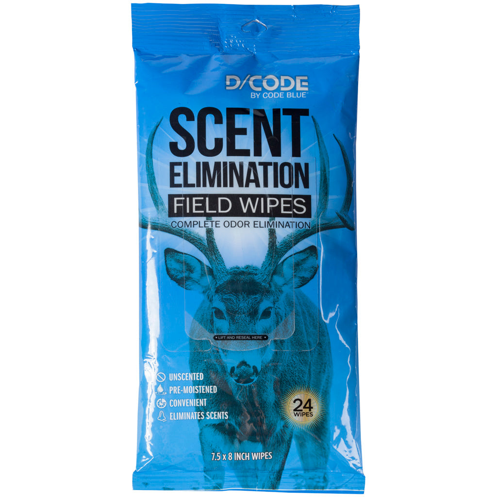 Code Blue Code Blue D-code Odor Eliminator Field Wipes - Outdoor Gear - DropShot Archery