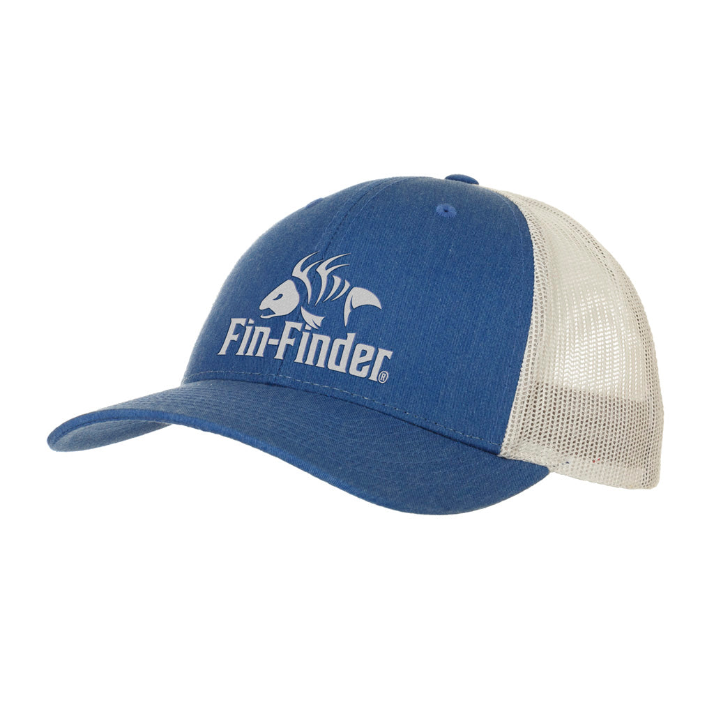 Fin-Finder Fin Finder Logo Hat Heathered Royal/light Grey - Outdoor Gear - DropShot Archery