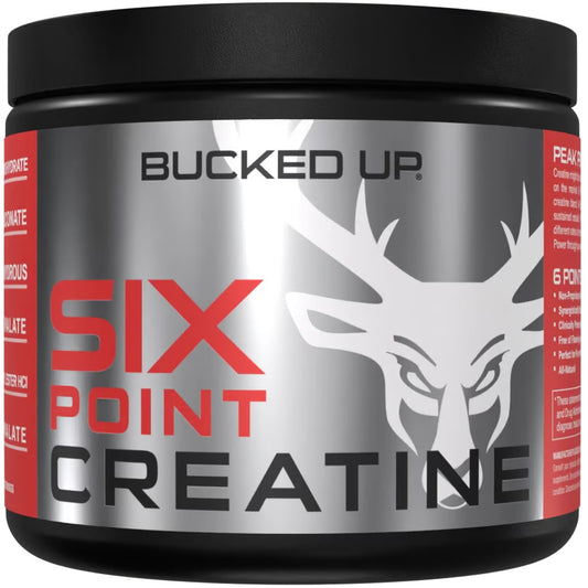 Bucked Up 6 Point Creatine Unflavored 30 Serving Tub