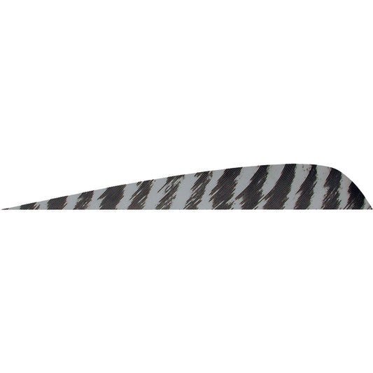Gateway Gateway Parabolic Feathers Barred Grey 4 In. Rw 50 pk. - Outdoor Gear - DropShot Archery