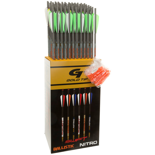 Gold Tip Gold Tip Ballistic Crossbow Bolts 20 In. 4 In. Vanes 72 pk. - Crossbows - DropShot Archery
