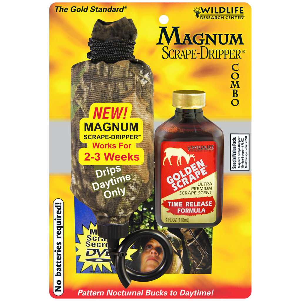 Wildlife Research Wildlife Research Magnum Dripper Combo Gold Scrape - Archery & Outdoor Gear - DropShot Archery