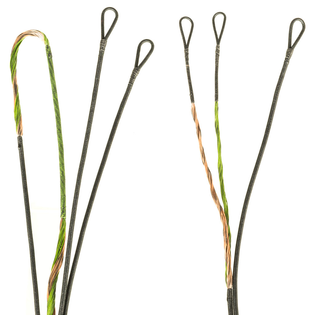 First String Firststring Premium String Kit Green/brown Diamond Black Ice - Outdoor Gear - DropShot Archery