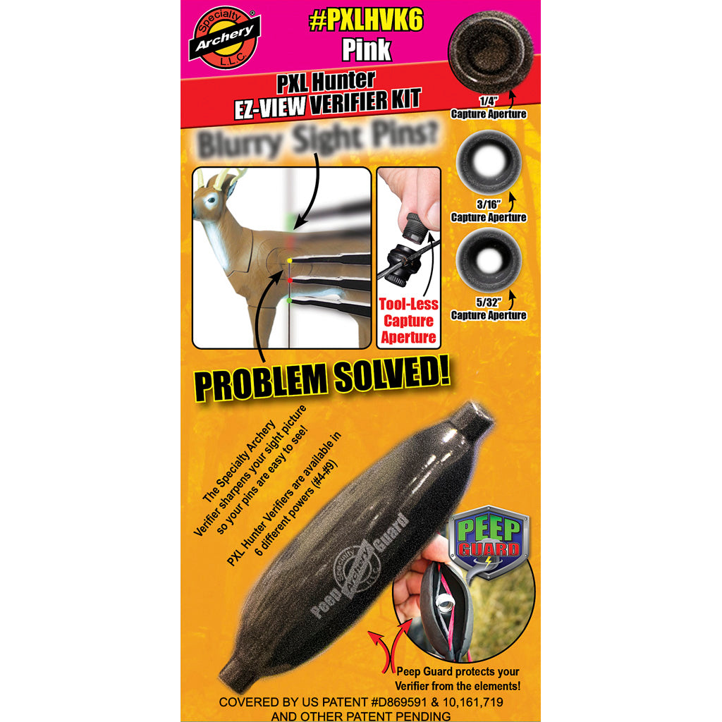 Specialty Archery Specialty Archery Pxl Hunter EZ-view Verifier Kit No. 6 Pink - Archery - DropShot Archery