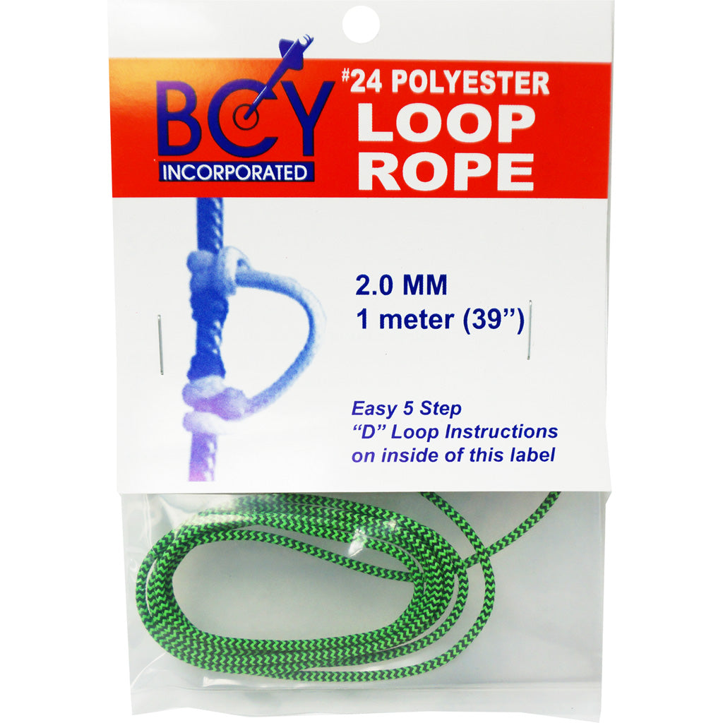 Bcy Bcy 24 D-loop Material Flo Green/black 1m - Archery & Outdoor Gear - DropShot Archery