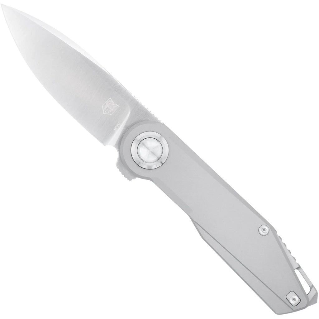 CobraTec Cobratec Prodigy Titanium M390 Dns Block Knife Folding Blade Silver - Scents & Attractants - DropShot Archery