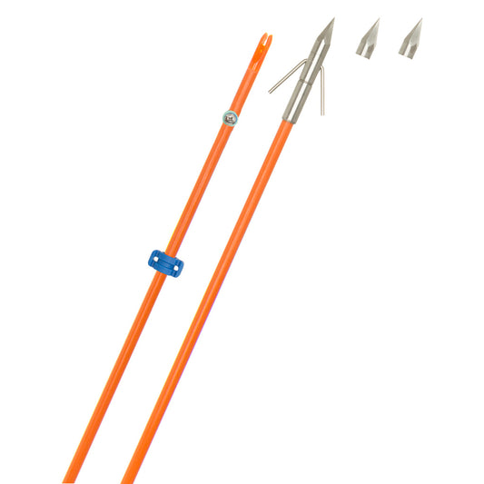 Fin-Finder Fin Finder Raider Pro Bowfishing Arrow Orange With Big Head Pro Point - Arrows & Bolts - DropShot Archery