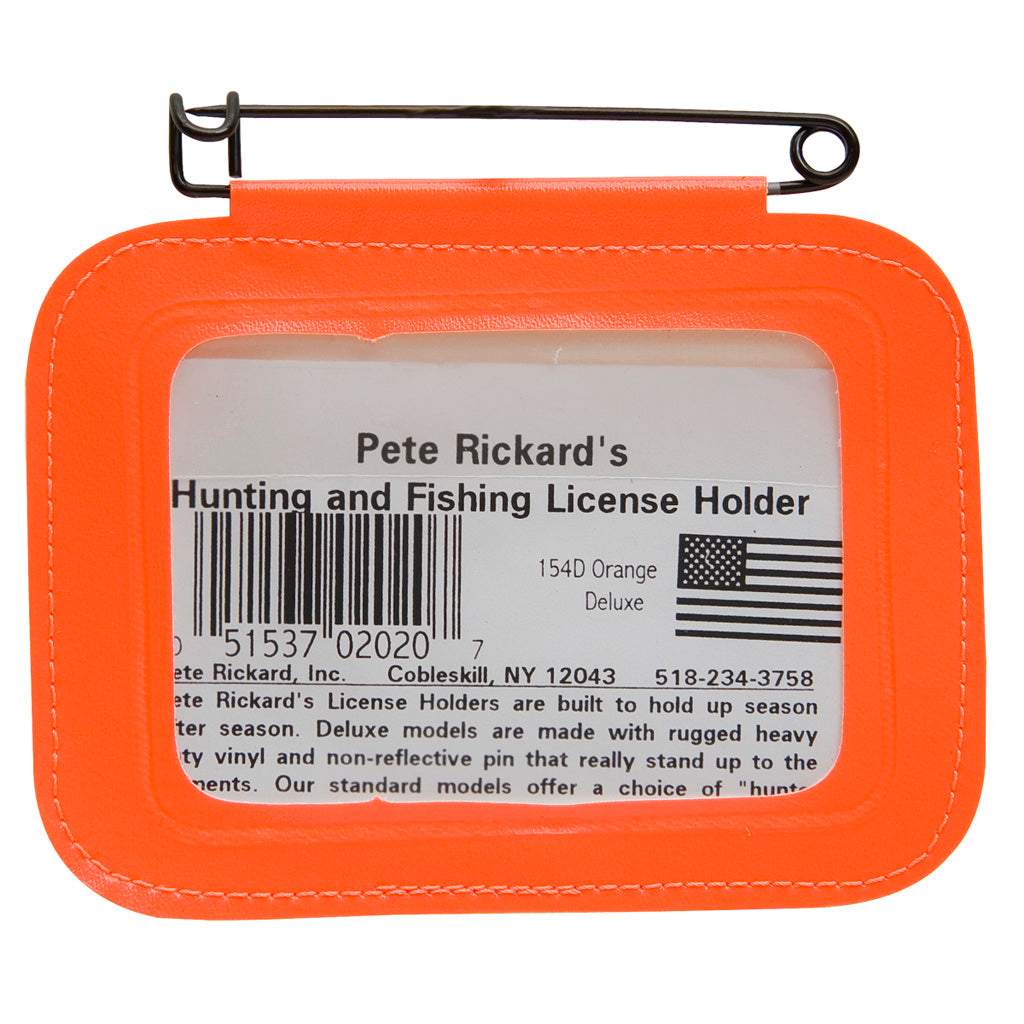 Pete Rickard Rickards Hunting License Holder Single Orange - Hunting - DropShot Archery