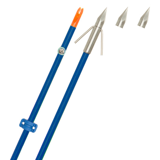 Fin-Finder Fin Finder Raider Pro Bowfishing Arrow Blue With Bighead Point - Arrows & Bolts - DropShot Archery