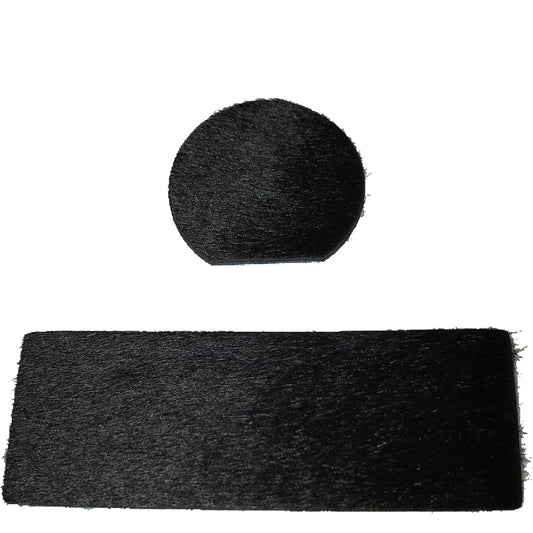 Cir-Cut Cir-cut Traditional Rest Kit Black Calf Hair 2 Pc. - Archery & Outdoor Gear - DropShot Archery