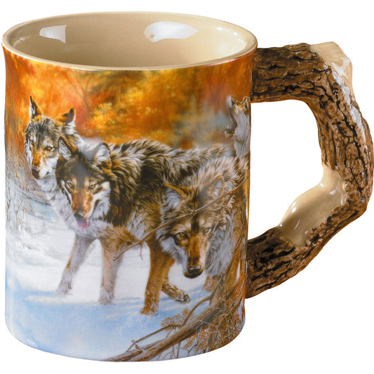 Wild Wings Wild Wings Sculpted Mug Body Language Wolves - Outdoor Gear - DropShot Archery