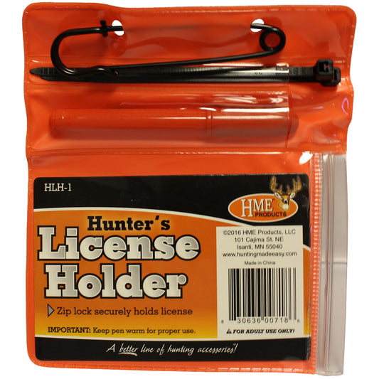 HME Hme License Holder Combo License Holder With Pen & Zip Ties - Archery & Outdoor Gear - DropShot Archery
