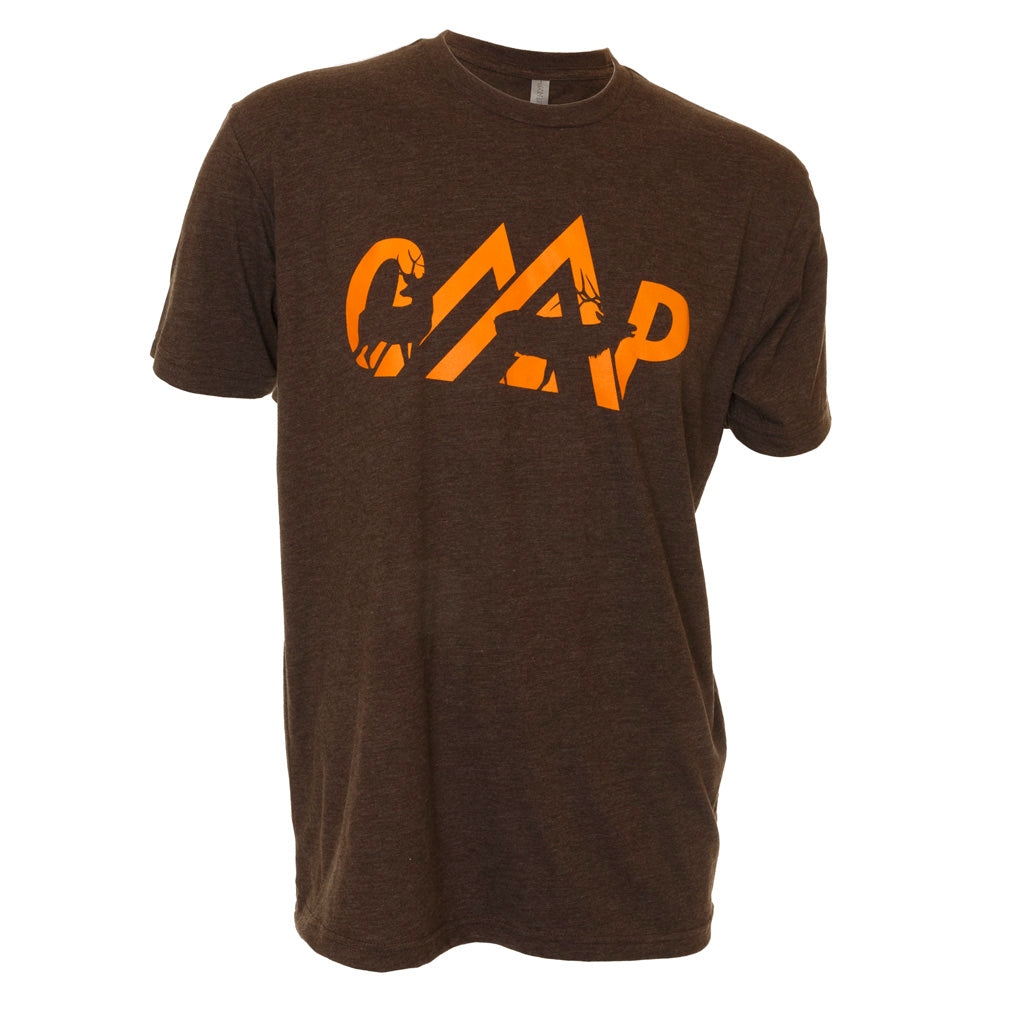 October Mountain October Mountain Logo Tee Espresso Small - Outdoor Gear - DropShot Archery