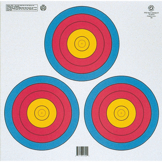 Maple Leaf Press Maple Leaf Target Face Fita 3 Spot Triangle 100 pk. - Outdoor Gear - DropShot Archery