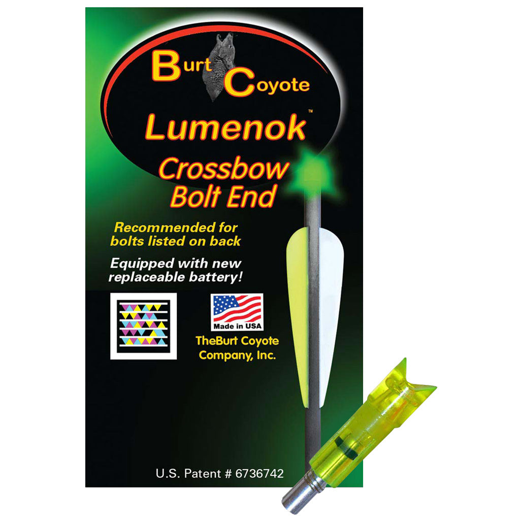 Lumenok Lumenok Crossbow Nocks Green Moon Gold Tip 3 pk. - Crossbows - DropShot Archery