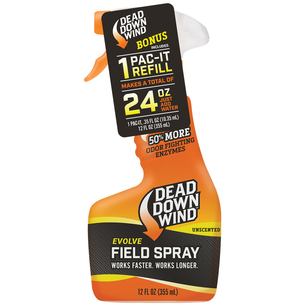Dead Down Wind Dead Down Wind Field Spray 12 Oz. W/12oz. Pac-it (24 Oz.) - Archery & Outdoor Gear - DropShot Archery