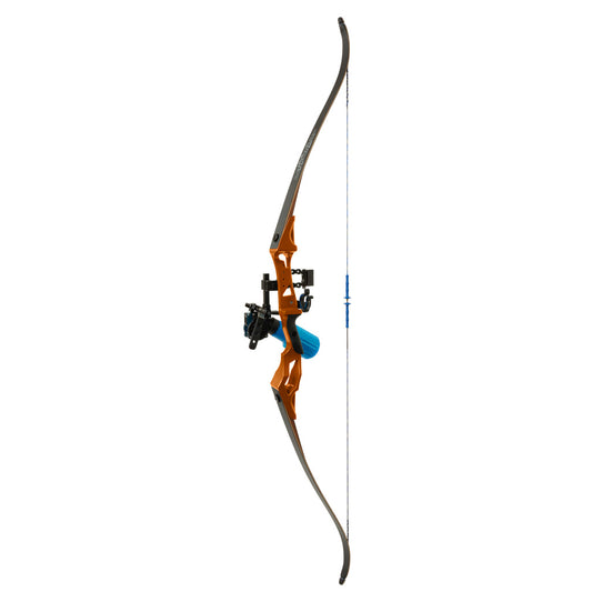 Fin-Finder Fin Finder Bank Runner Bowfishing Recurve Package With Winch Pro Bowfishing Reel Orange 35 LBS. RH - Outdoor Gear - DropShot Archery