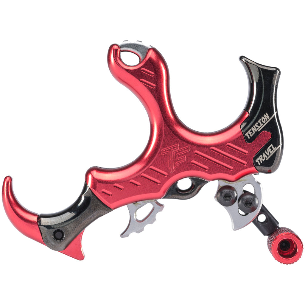 Trufire TRUFIRE Synapse Release 3 Finger Red - Archery Accessories - DropShot Archery