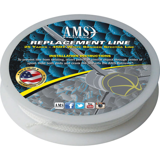 Ams Ams Spectra Line White 25 Yds. - Archery & Outdoor Gear - DropShot Archery